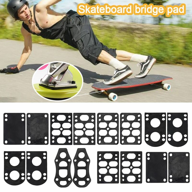 Aumento do suporte 3 -- 12mm 1/8 "borracha prancha ponte skate longboard peças do plutônio/cx7 almofada de ponte risers almofadas