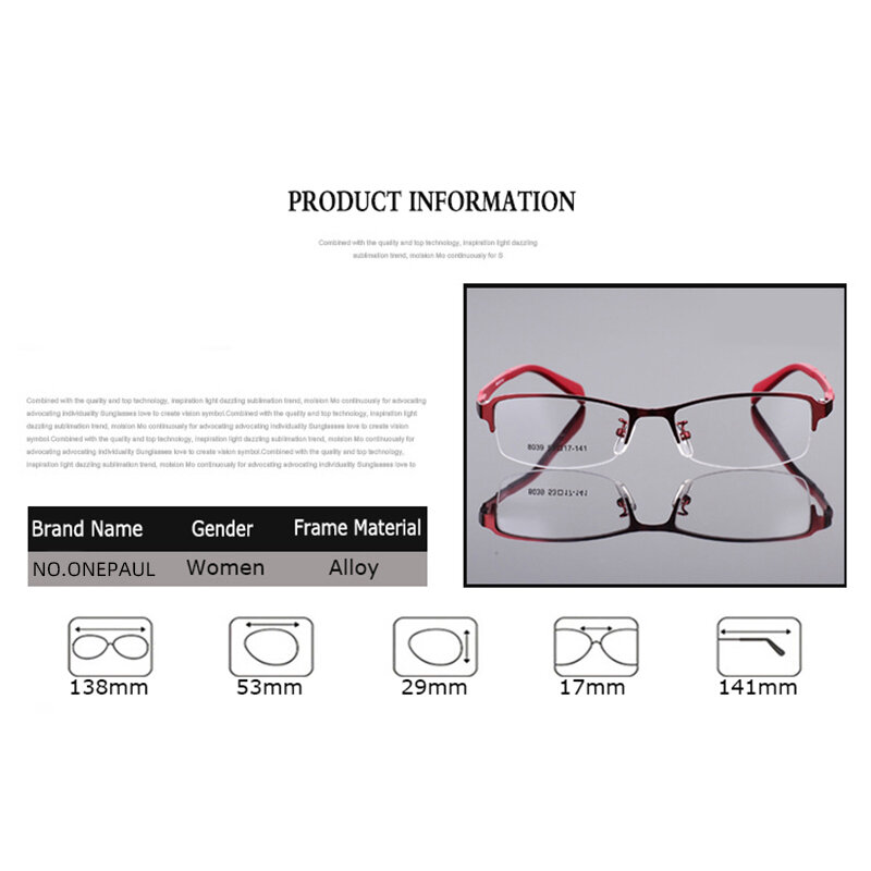 JIFANPAUL-Montura de gafas Unisex, montura de gafas de aleación sin marco, de media montura de gafas, Envío Gratis