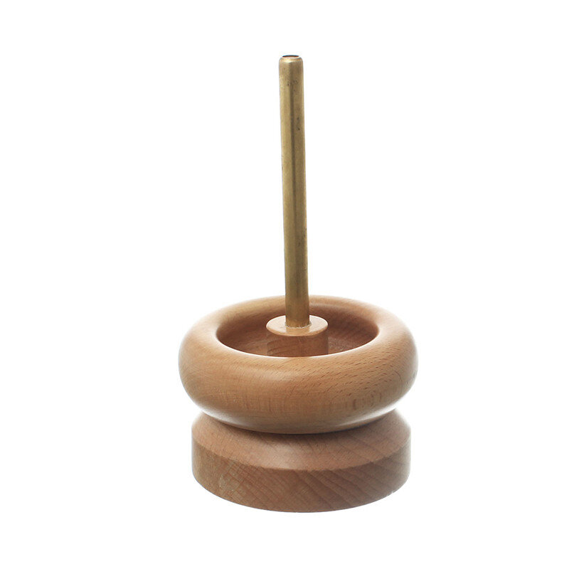 1 Set Manual Wood Bead Spinner Wooden Crafts Quickly Durable Portable Hand Tool Jewelry Making Bead String Tools 18.5cm x 10.5cm