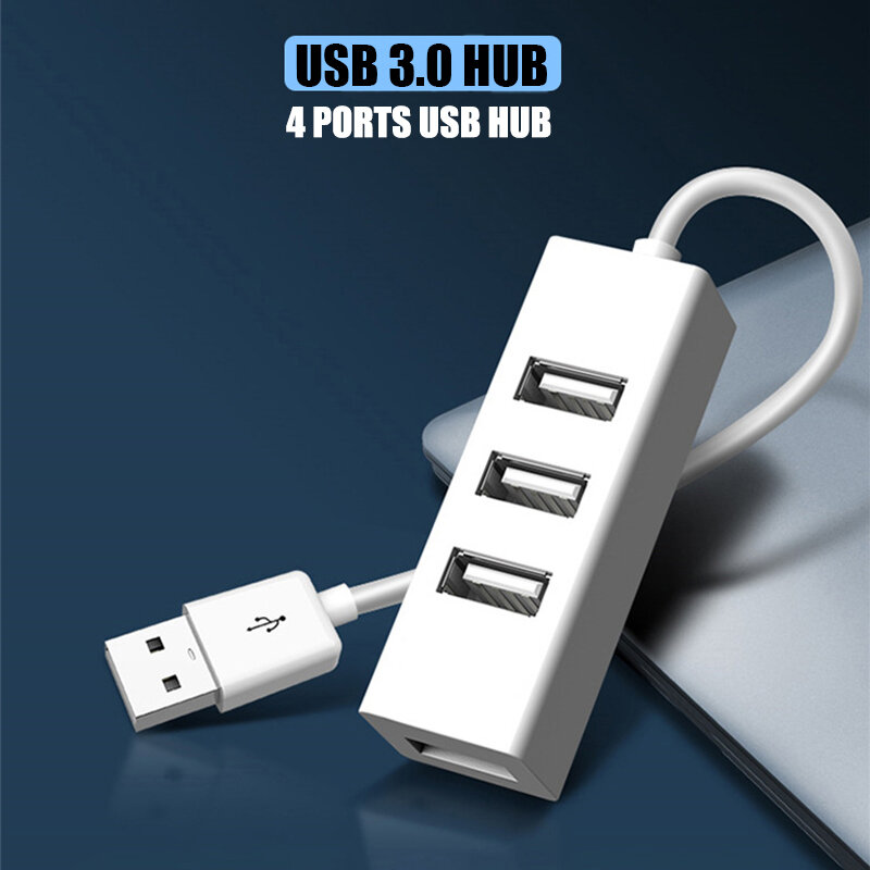 Hub USB Multi 2,0 Hub USB Splitter High Speed 4 Port Alle In Einem Für PC Windows Macbook Computer Zubehör