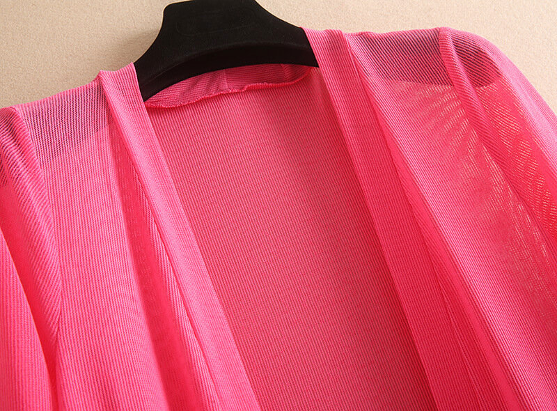 Lededaz 6xl primavera verão longo cardigan de malha 2020 moda feminina blusas de grandes dimensões pullovers solto quimono cardigan preto vermelho