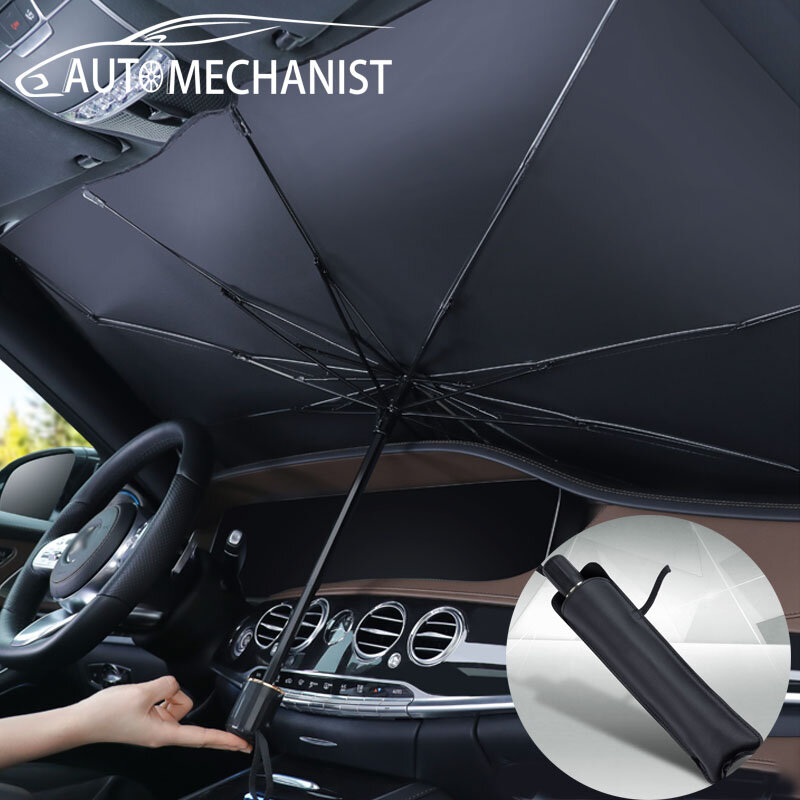 Copertura anteriore del parasole del finestrino anteriore dell'automobile copertura interna del parabrezza dell'ombrello per il parasole del finestrino di automobile protezione solare automatica Anti UV