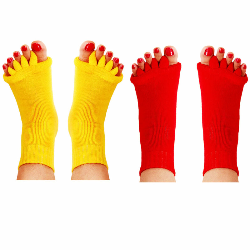 Cinco toe meias hallux valgus correção de postura elasticidade respirável ectropion toes bunion corrector evitar infecções cruzadas