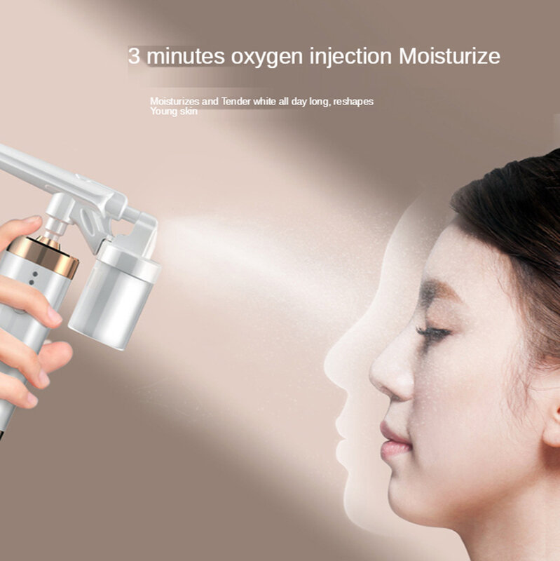 Nebulizzatore facciale portatile Nano acqua iniezione di ossigeno viso umidificazione vaporizzatore vapore cura della pelle Beauty Spa