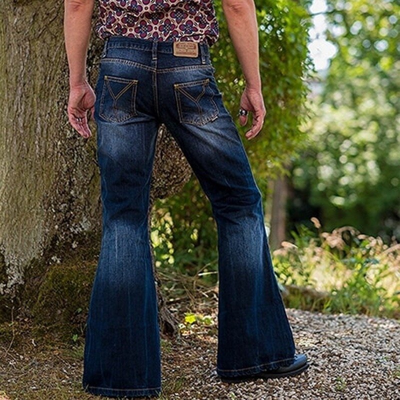 Moda masculina denim fino flare calças 2021 verão casual masculino de alta qualidade sólida calças jeans plus size 4xl bolsos calças jean