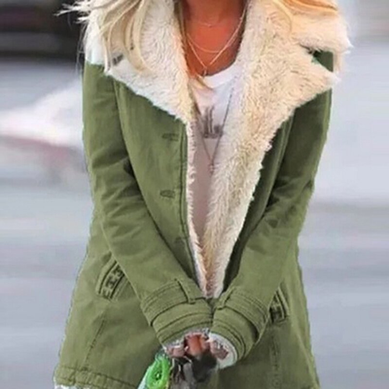 Куртка женская зимняя с капюшоном, Классическая Кожаная приталенная парка из смешанной шерсти с пряжкой, Praka