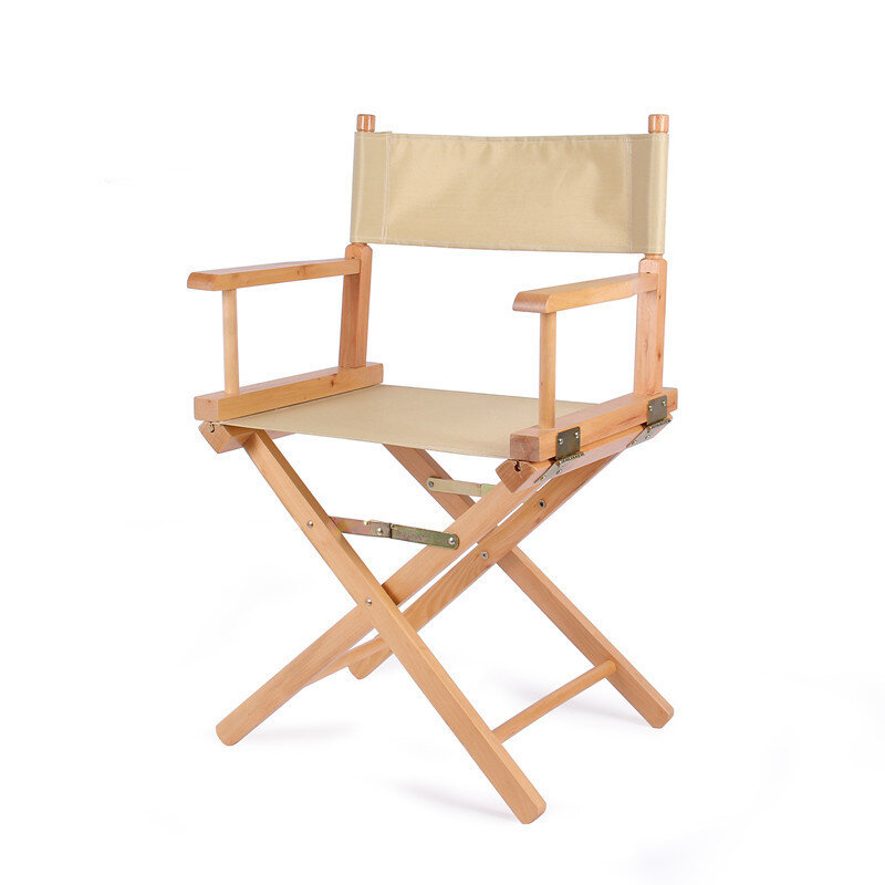 Oaktafair madeira diretor cadeiras dobrável leve mobiliário ao ar livre portátil dobrável acampamento cadeira de praia de madeira