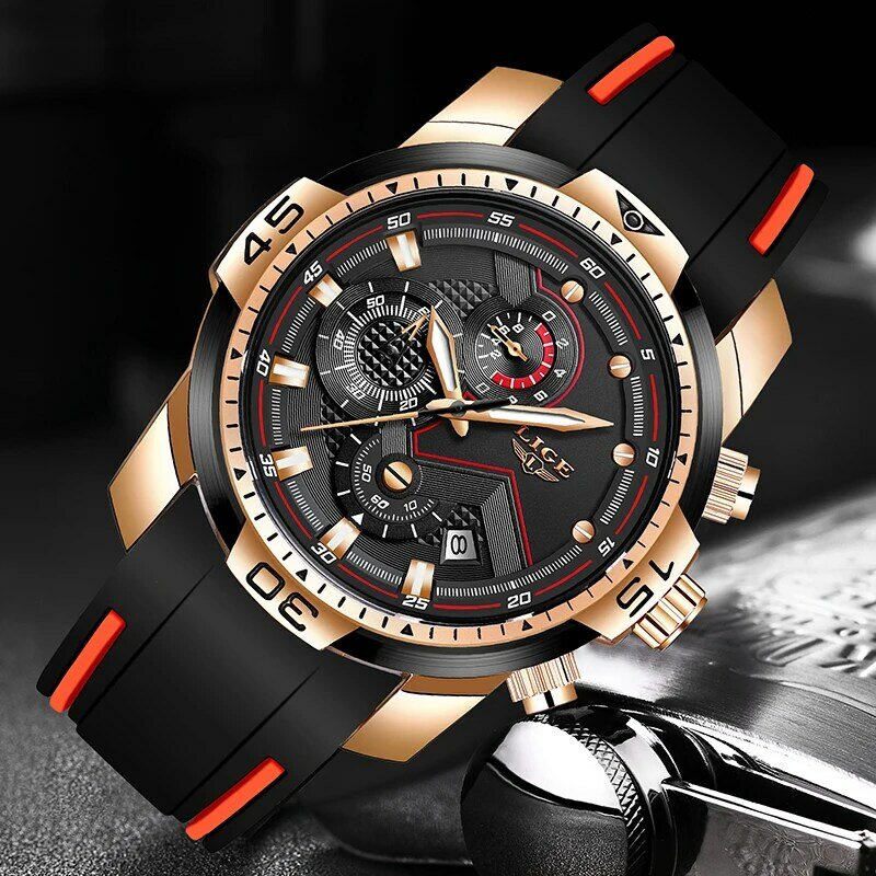 2022 LIGE nowe męskie zegarki Top luksusowa marka mężczyźni unikalny zegarek sportowy mężczyźni zegarek kwarcowy z datownikiem zegarek wodoodporny Relogio Masculino