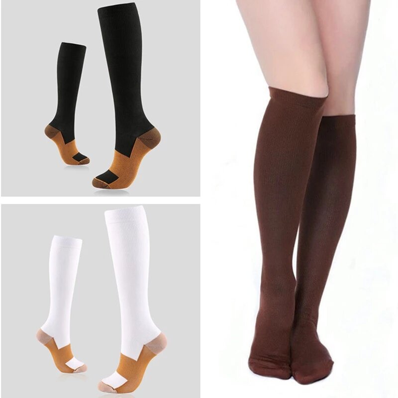 Compression Socks Nylon Medical Nursing Stockings Specializes Outdoor Cycling Fast Dry Breathable Adult Sports Socks
