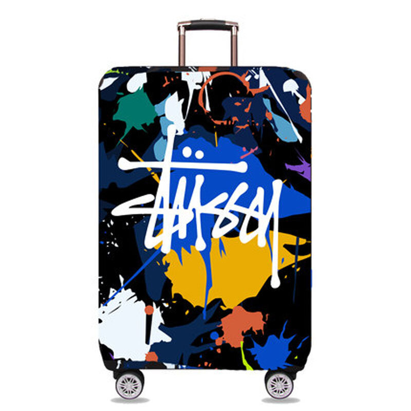 OKOKC – valise de voyage plus épaisse, housse de protection pour coffre, s'applique parfaitement à la housse de valise de 19 à 32 pouces élastique