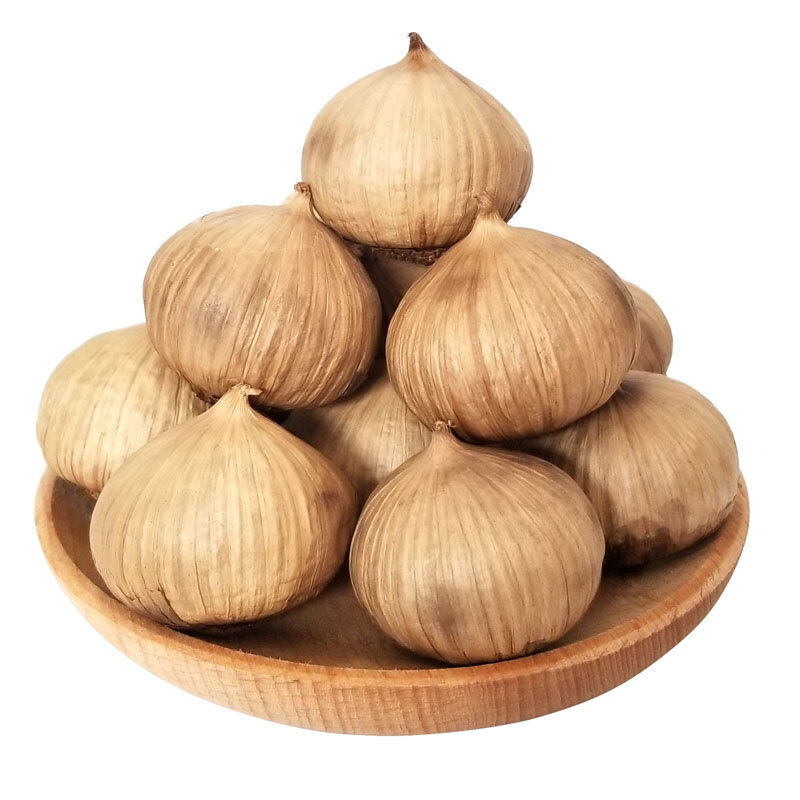 Organic Black Garlic 500g Aged for Full 90 Days Whole Fermented Black Garlic Enhance Immunity Promote Blood Circulation
