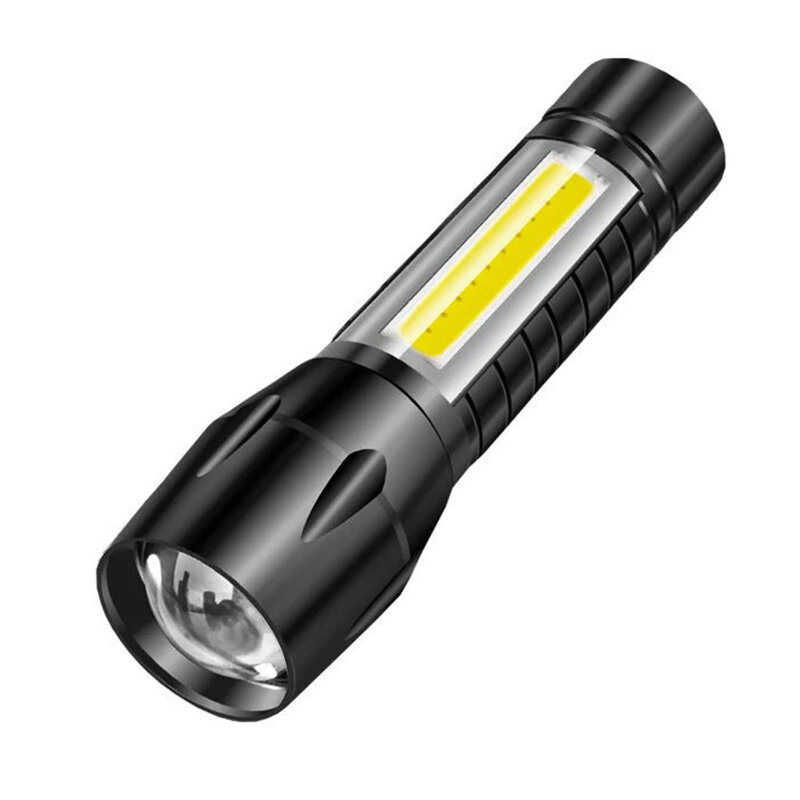 Linterna LED COB portátil para acampar, linterna de emergencia impermeable para senderismo y al aire libre, Linterna potente, recargable