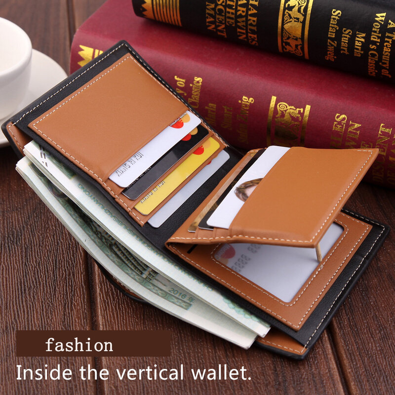 Jifanbull-محفظة رجالية قصيرة ، محفظة جلدية بلورية ريترو ، محفظة بطاقات متعددة ، مجموعة جديدة 2020