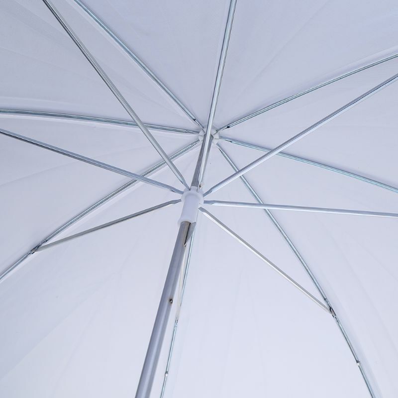 Foto Payung Lampu Kilat Standar Tembus Cahaya Lembut 33 "Putih