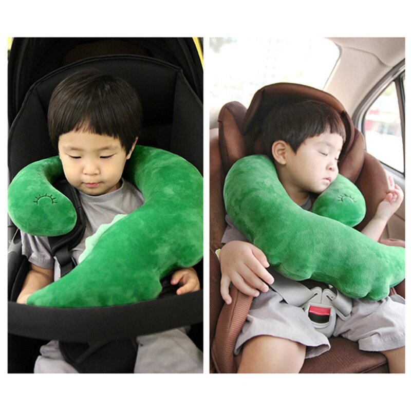 เด็ก Travel หมอนยูนิคอร์นเด็กหัวคอป้องกันรถที่นั่งเข็มขัดไหล่สายคล้องสัตว์น่ารักเบาะ
