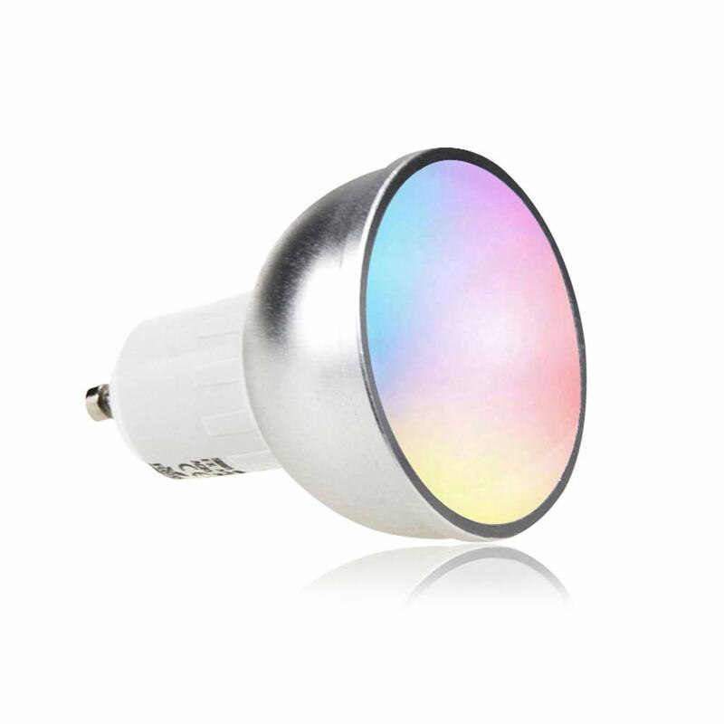 Lonsonho-Lámpara Led inteligente Zigbee GU10, luces RGB + CW, Control inalámbrico regulable, funciona con Tuya Smartthings, Alexa y Google Home