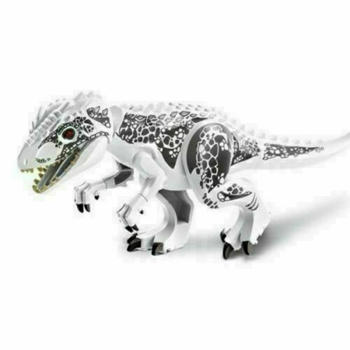 Indominus Rex XXL Jurassic dinosaurio grande 7x11 "figura bloques encajar Lego Juguetes