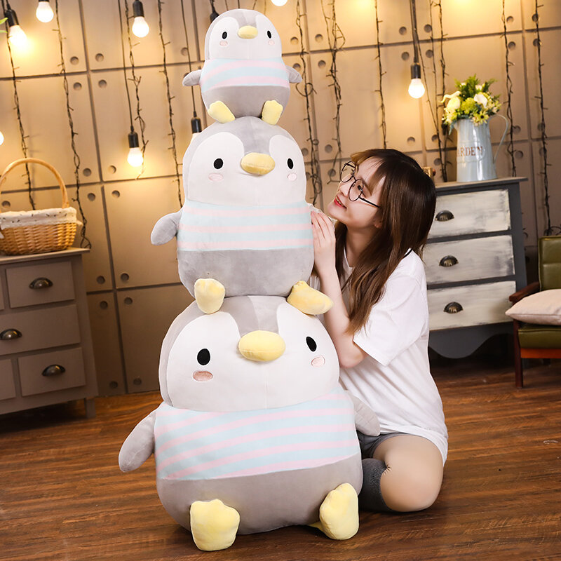 30-50cm peluche pinguino grasso morbido con personale Cartoon Animal Doll giocattolo di moda per bambini Baby Lovely Girls regalo di compleanno di natale