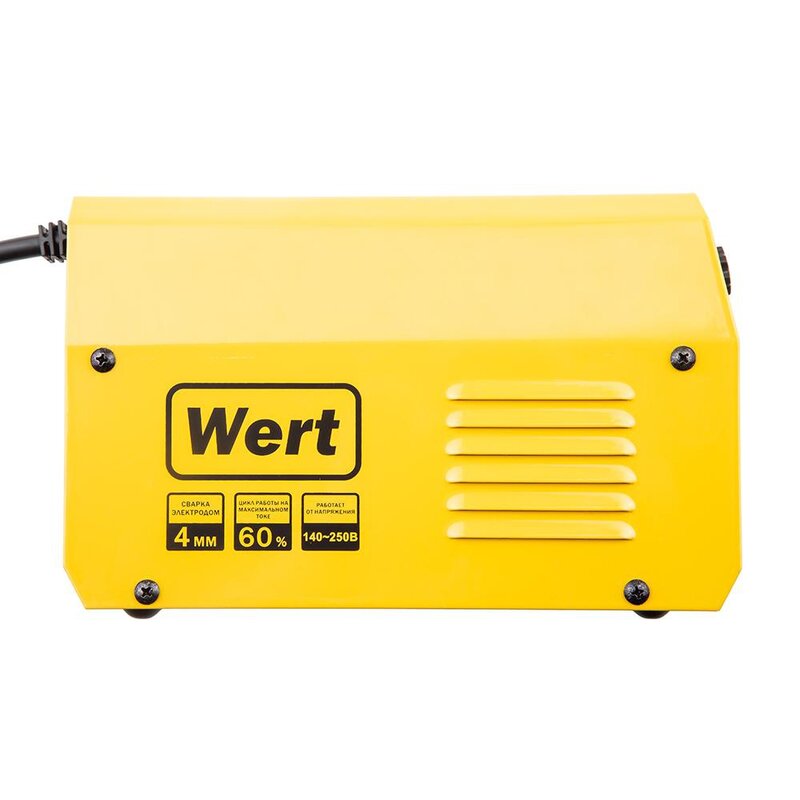 Inverter di saldatura WERT SWI 190 140-250V, 3.5kW, 20-190A, PV = 190A / 60%, elettrodo 1.6-4mm, 2.4k strumenti per saldatrici ad arco