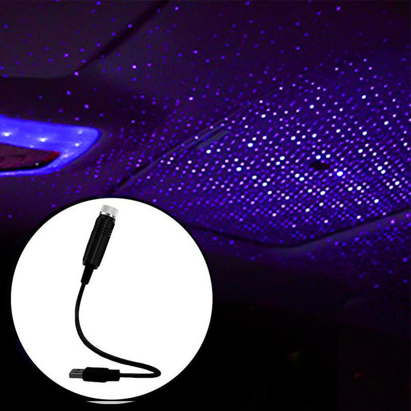 Lámpara de galaxia LED USB para coche, luz de ambiente con estrellas DJ RGB, lámpara colorida con sonido de música, luz decorativa para interiores de Navidad