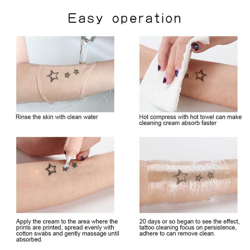 Remoção permanente de impressão de tatuagem hidratante creme extrato de planta microblading indolor sobrancelha eyeliner pele tatuagem ferramentas de limpeza