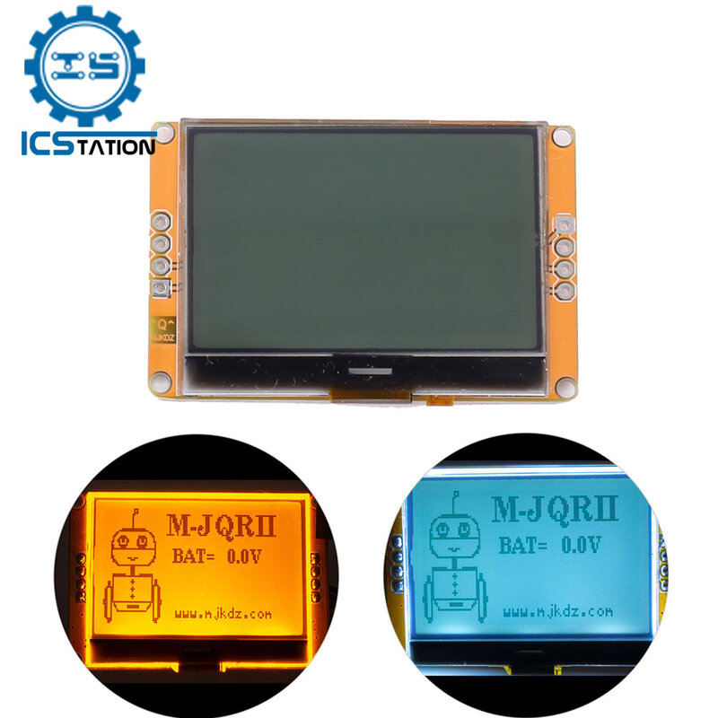 LCD12864 Lcd Led Display Module Wit/Geel Backlight Lcd Spi 128X64 Dots Grafische Display Board Dc 5V
