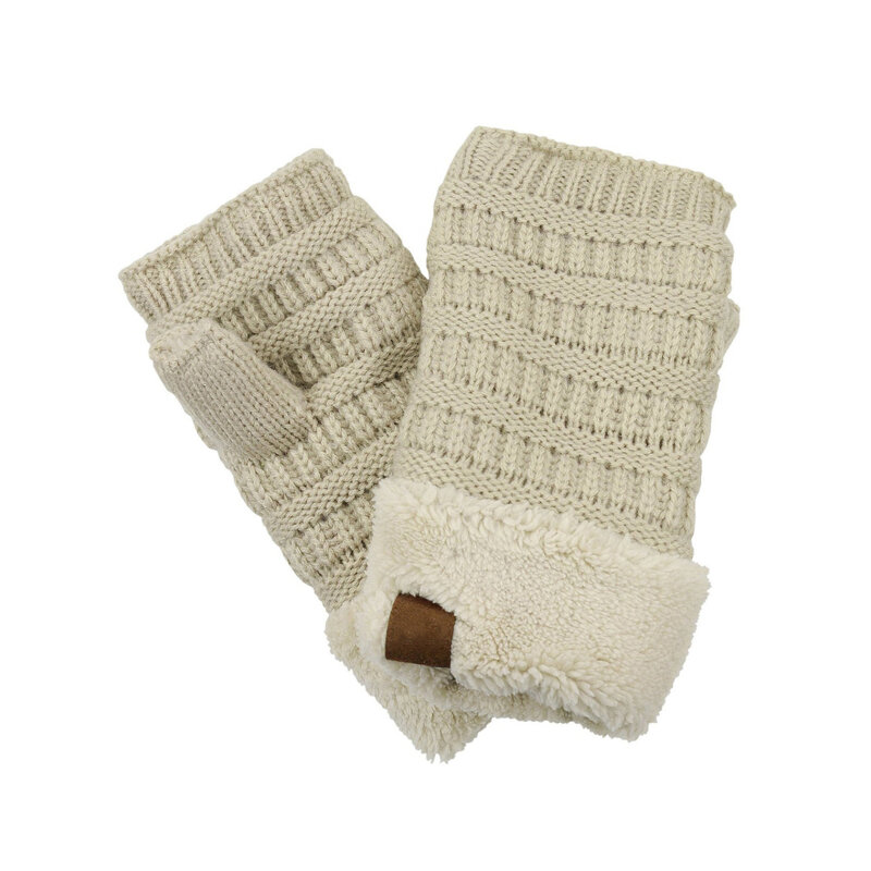 Chauffe-mains tricoté, unisexe, 1 paire, pour le Ski en plein air, l'équitation, gants chauds pour écran tactile épais