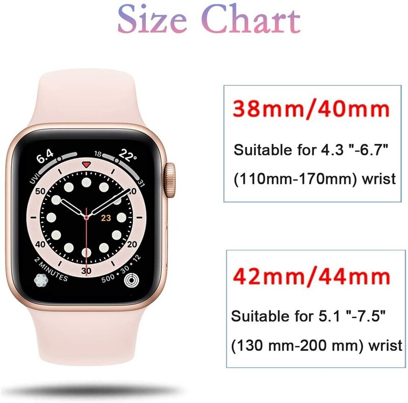 Ремешок силиконовый для Apple Watch band 44 мм 40 мм 38 мм 42 мм 44 мм, резиновый браслет для смарт-часов iWatch Series 3 4 5 6 se