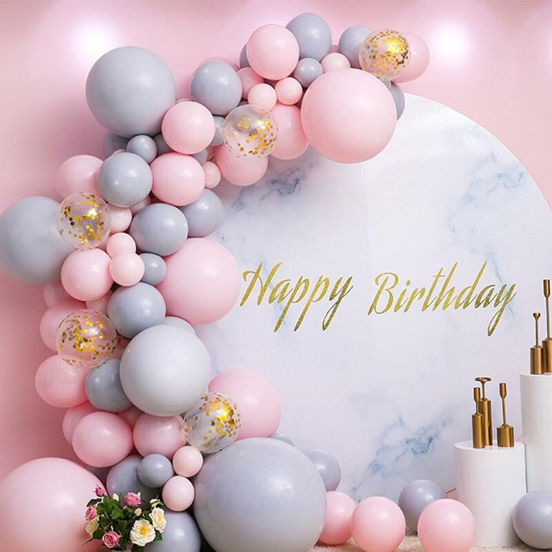 Patimate balão em ouro rosado, kit de guirlanda para chá de casamento, balão confete infantil, decoração de aniversário, festa de bebê l x7b7