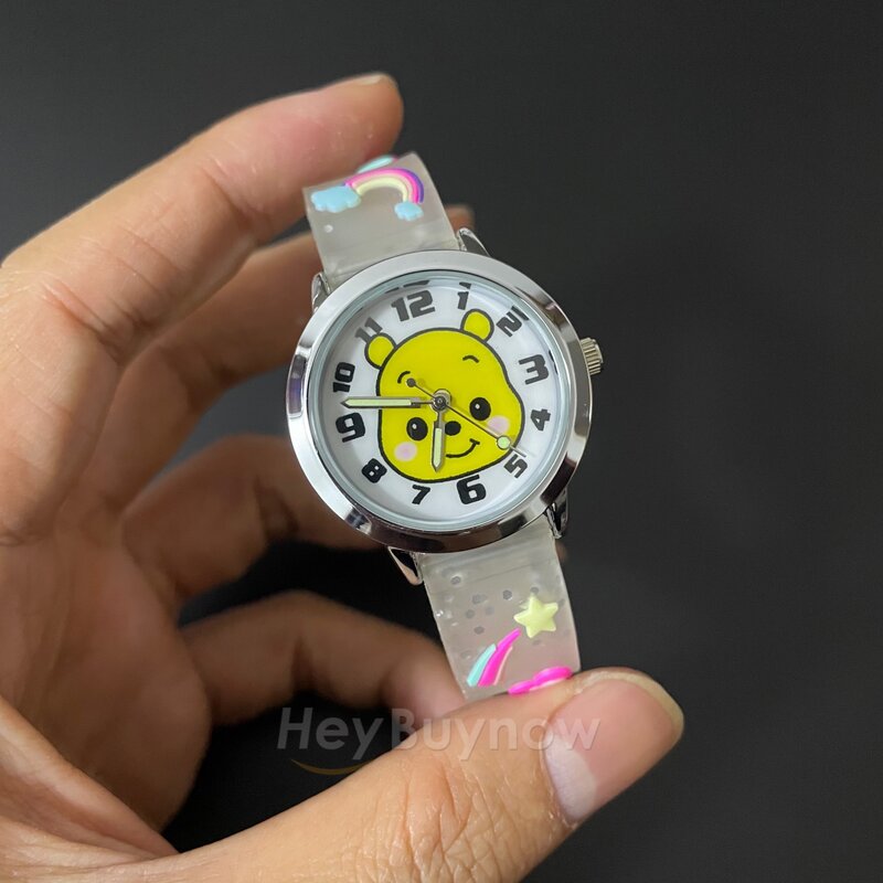 2022 nuovo orologio per bambini divertente cartone animato per ragazzi e ragazze orologio da polso Casual in Silicone al quarzo blu rosa Montre Enfant Fille