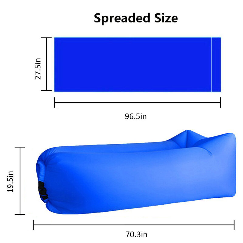 캠핑 풍선 소파 레이지 가방 3 시즌 초경량 침낭 에어 침대, 공기주입식 소파 안락 트렌드 제품