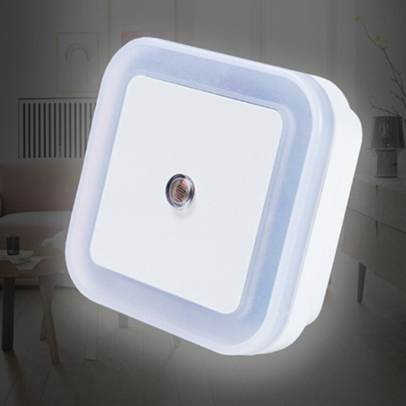 LED Night Light Sensor Lighting Mini EU Plug Night Light Lamp for Children Kids Living Room Bedroom Lights Lighting