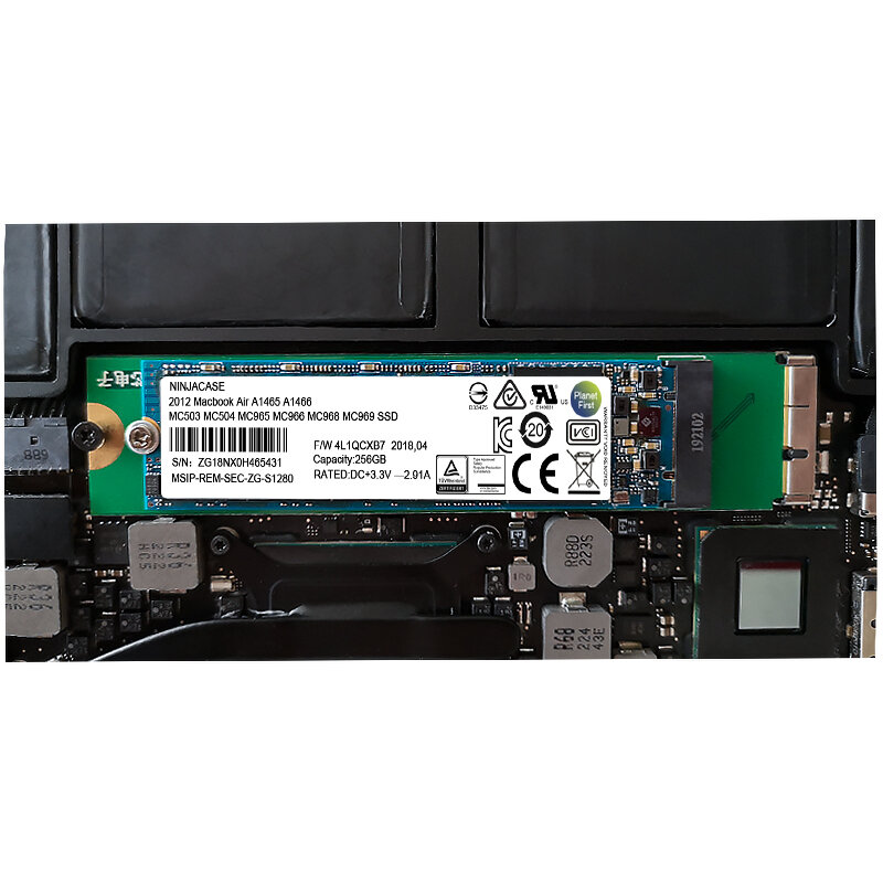 Disque dur SSD, capacité de 128 go, 256 go, 512 go, 1 to, 2 to, pour Macbook Air A1465, A1466, Md231, Md232, Md223, Md224, 2012, nouveau