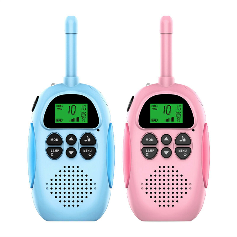 2PCS Walkie Talkie Parent-Child Interactive Hand-held Toy Walkie-talkie 3KM Range Outdoor Sports Cycling Remote Communication