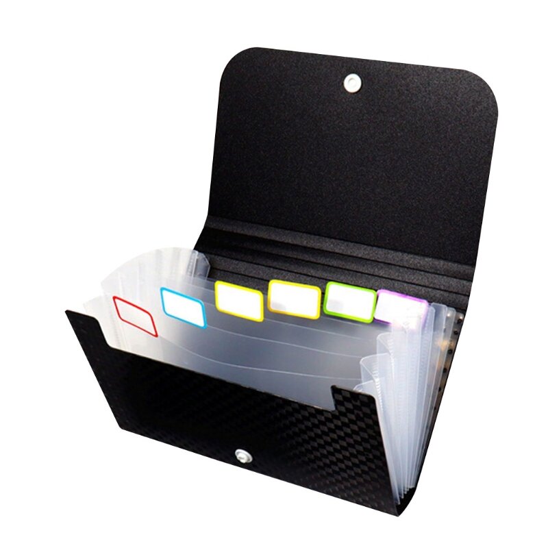 R9cb portátil pasta de recibo acordeão a6 tamanho expansível arquivo carteira ideal para o pessoal de negócios do escritório do estudante da escola