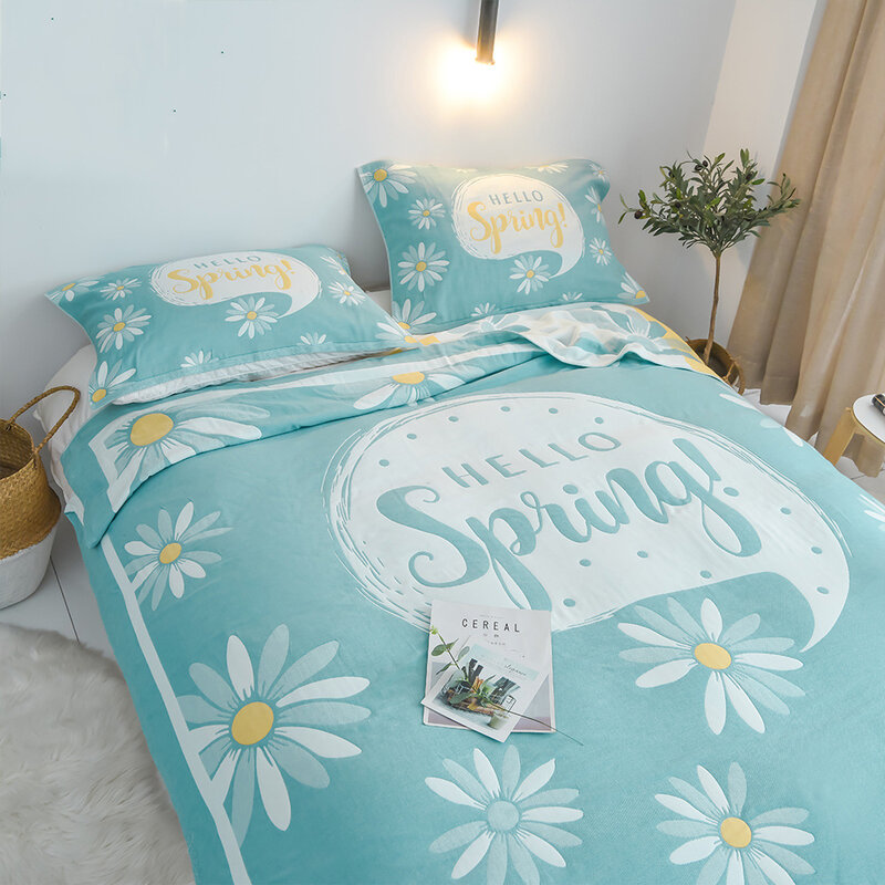 Coperte da tiro pastorali per letto divano coperta asciugamano floreale coperta cuscini asciugamani biancheria da letto estiva coperte antiscivolo traspiranti