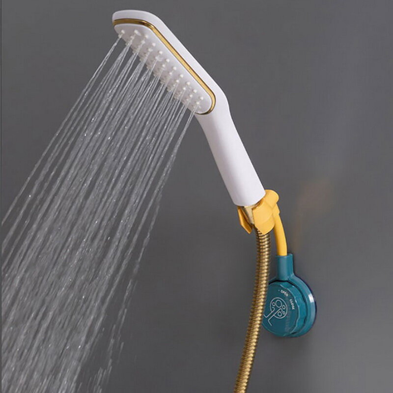 D5 360 ° 스핀 샤워 헤드 홀더 펀치없는 조절 식 벽 장착 조절 브래킷베이스 마운트 브래킷 욕실 액세서리
