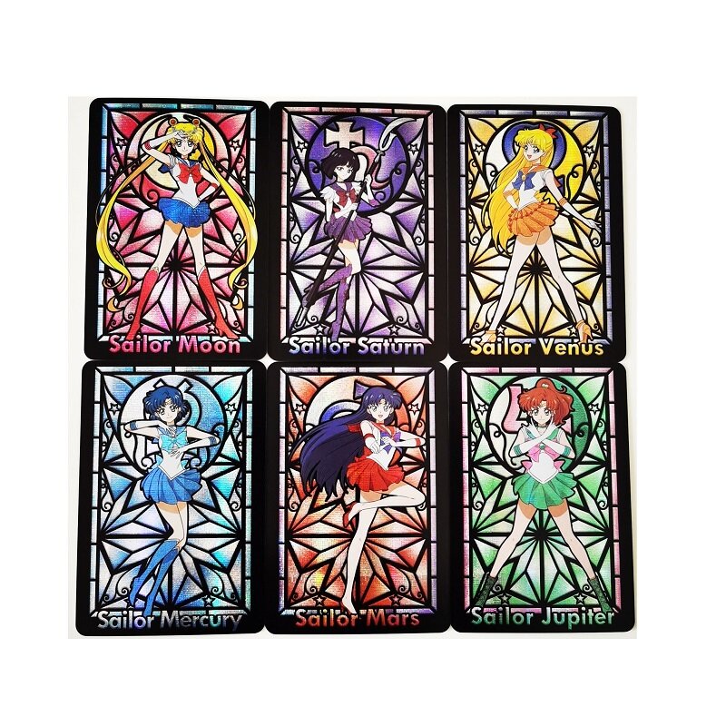 12 sztuk/zestaw styl kościoła Mizuno Ami Hino Rei Minako Aino Sexy dziewczyny No.1 Hobby kolekcje kolekcja gier Anime karty