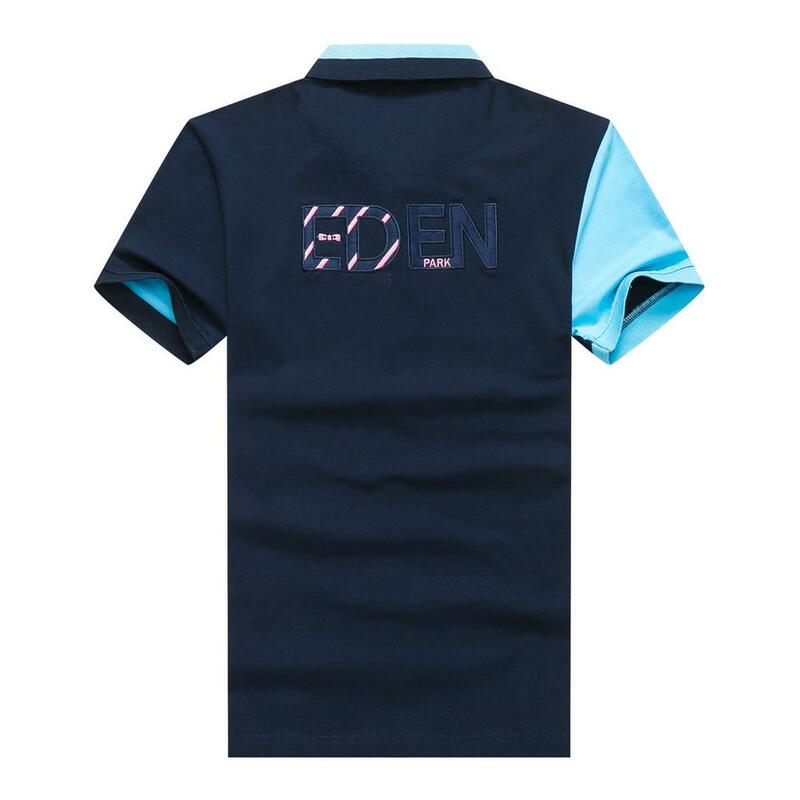Рубашка-поло Eden мужская с вышивкой, брендовая летняя классическая одежда для мужчин, повседневный Роскошный дизайнерский топ из 2021 хлопка, ...