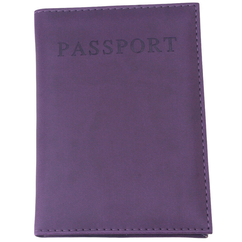 Funda para pasaporte de cuero de imitación, bolso de viaje para tarjetas de identificación, Cartera de pasaporte, funda protectora de almacenamiento