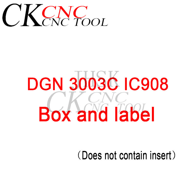 DGN 3003C IC908 그루 빙 인서트 박스 및 라벨/스티커 선삭 공구