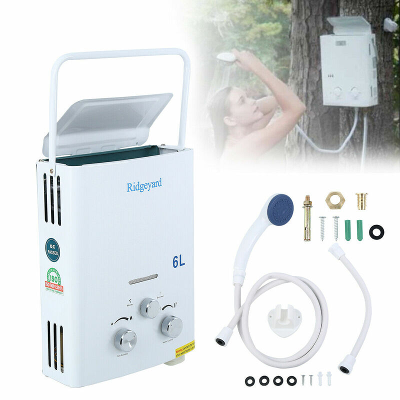 6L LPG Propane Gas Tankless Water Heater Instant Bath with Shower Head Hot Water Heater Boiler Calorifier EU shipping