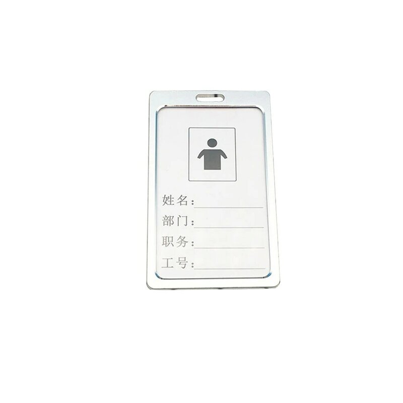 Mini insignia de viaje con patrón de cuero para hombre y mujer, soporte de tarjeta de identificación de negocios, BILLETERA, funda de negocios con identificación de Metal