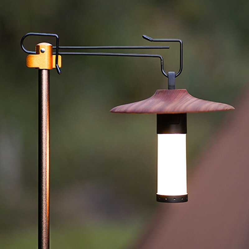 Lanterna de acampamento suporte da lâmpada tripé lanterna cabide suporte da lâmpada de acampamento portátil acessório