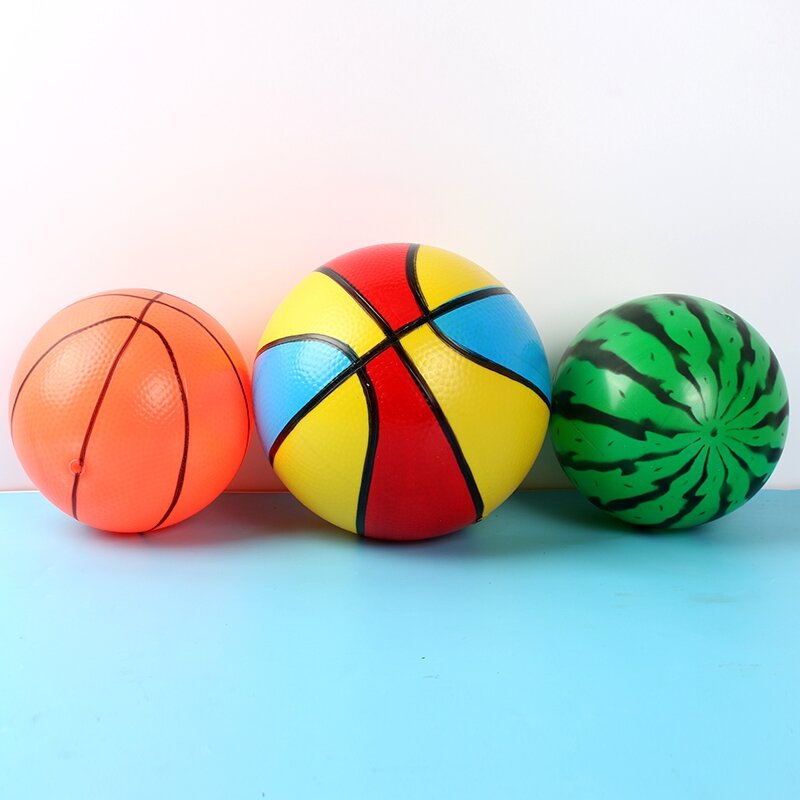 Palla rimbalzante creativa palla di gomma di anguria simulata gioco da biliardo da spiaggia regali per l'educazione precoce giocattoli morbidi per bambini