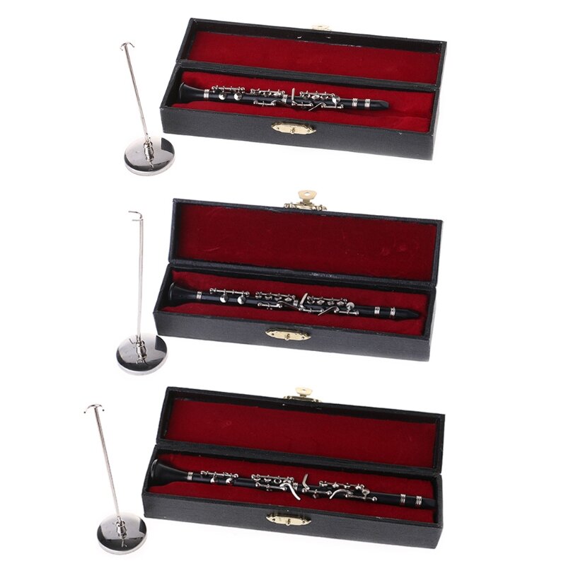 Clarinetto modello strumento musicale Display miniatura decorazioni per la casa regalo 13.5/16/19cm