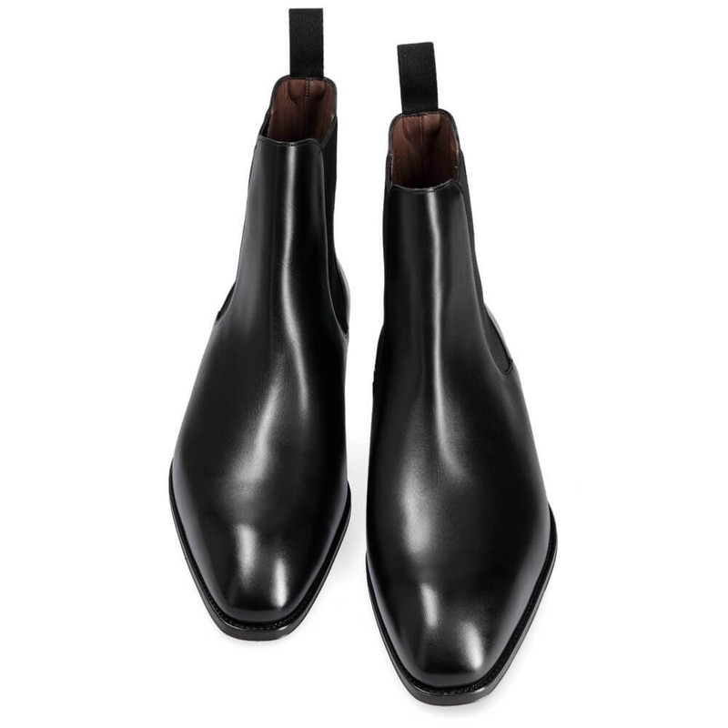 快適なクランシー-メンズ合成皮革ブーツ,先のとがったつま先の合成皮革シューズ,秋冬用