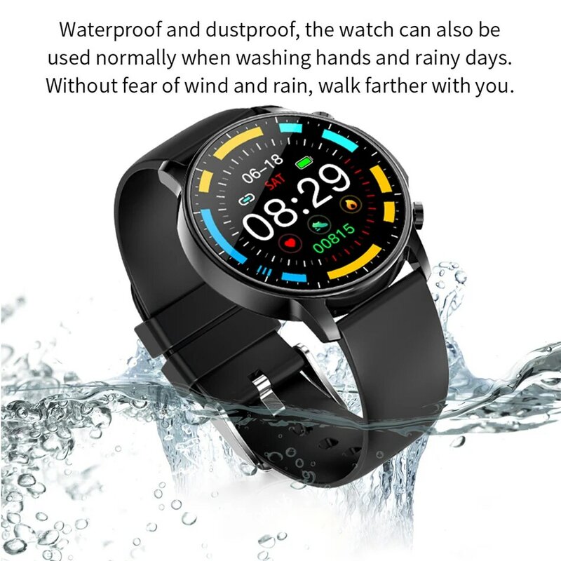 Lige novo relógio inteligente ip67 à prova dip67 água 1.3 tela de toque completa esportes relógio inteligente senhoras freqüência cardíaca fitness rastreador masculino relógio inteligente