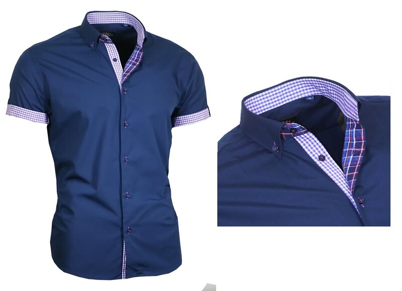 ZOGAA 남성 단색 코튼 셔츠 옷깃 반팔 버튼 캐주얼 남성 Streetwear 적합 매일 남자 탑스 S-3XL