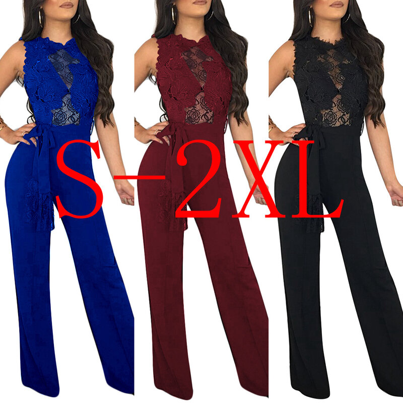 2022 hot style Jumpsuit in Europe sexy lace jumpsuits